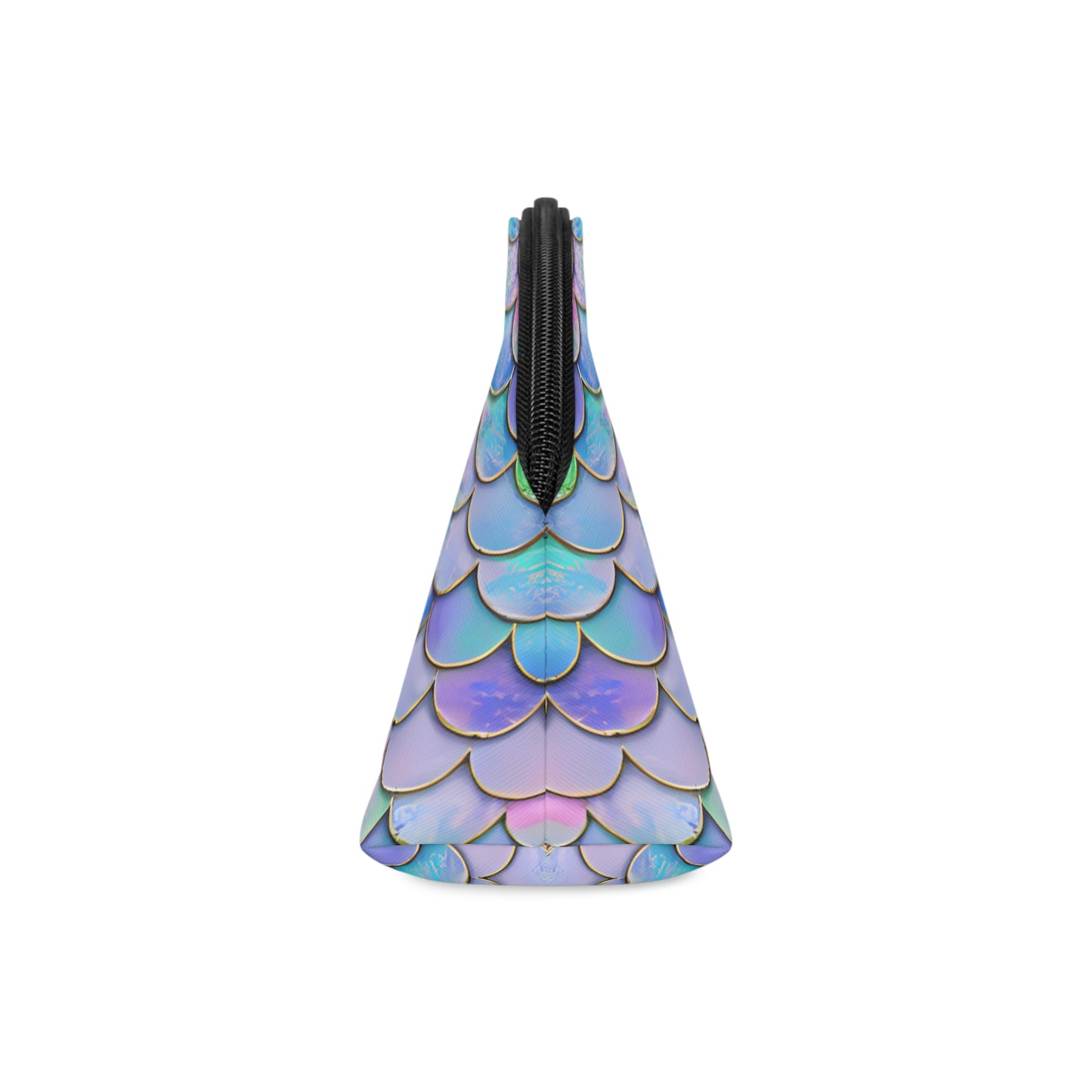 Rainbow Scale Makeup Bag - Sustainable Faux Leather
