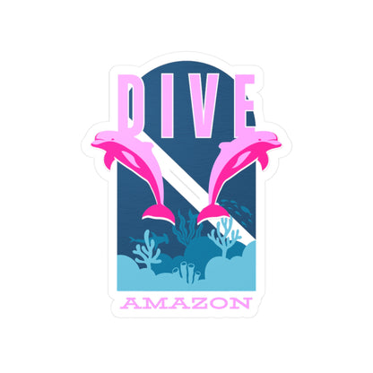 Dive Amazon Water Resistant Vinyl Sticker