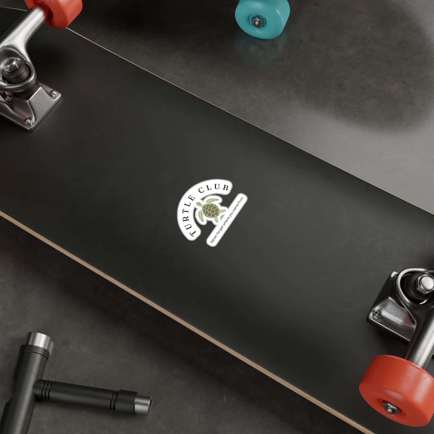 Turtle Club Water Resistant Vinyl Sticker