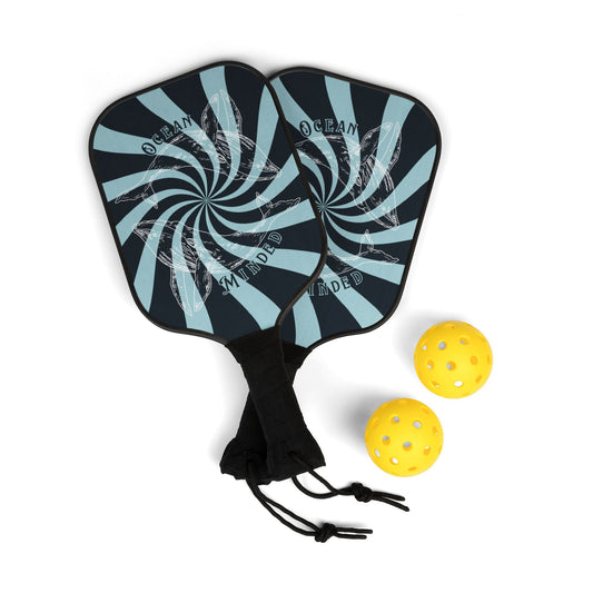 Whale of a Time Wood Pickleball Set