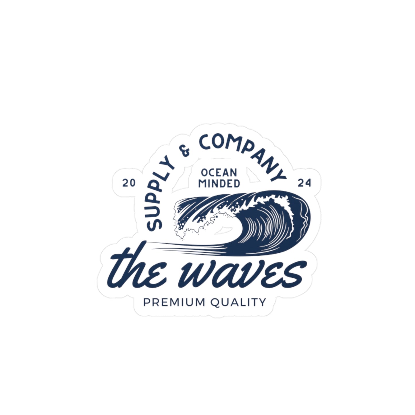 The Waves Water Resistant Vinyl Sticker