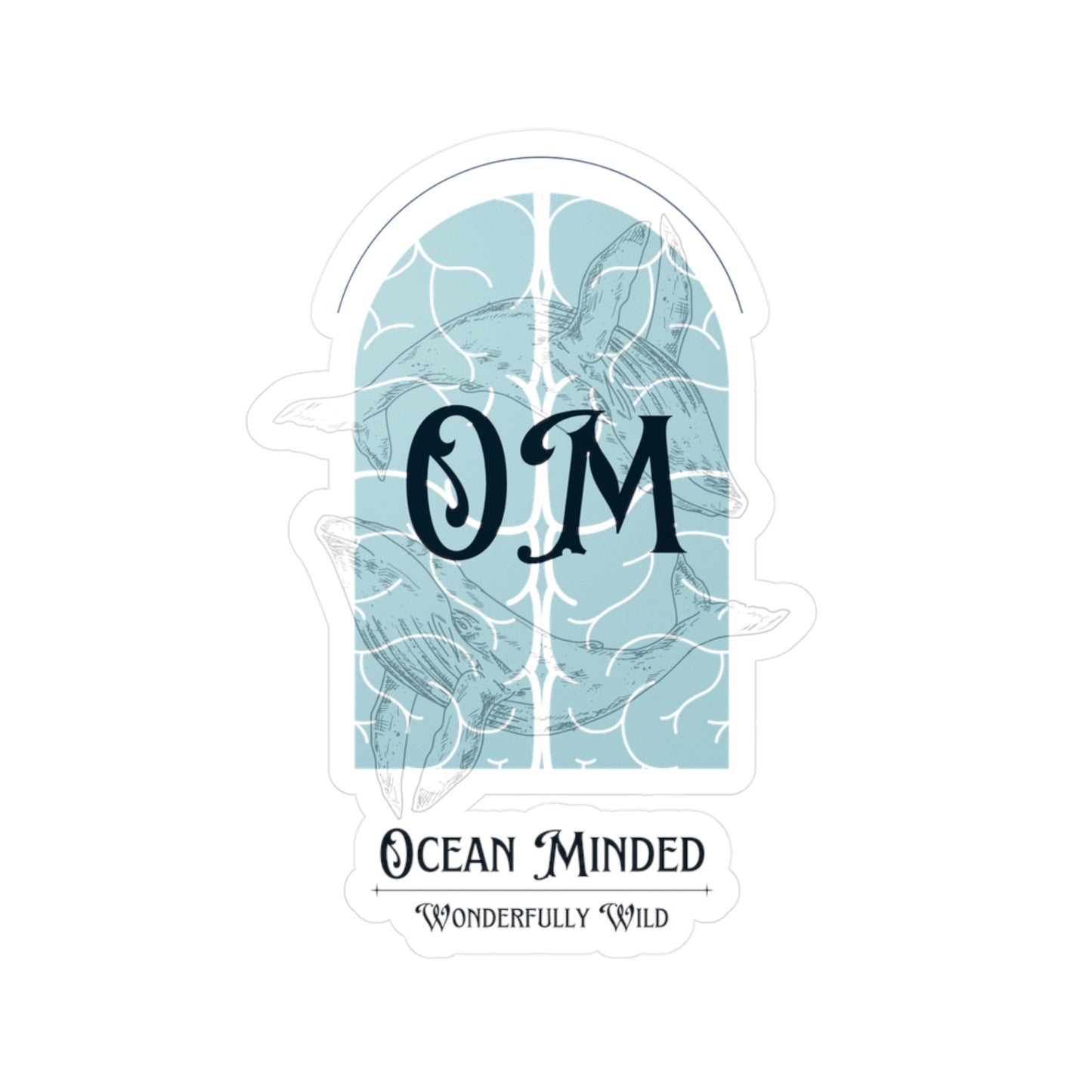 Ocean Minded Water Resistant Vinyl Sticker