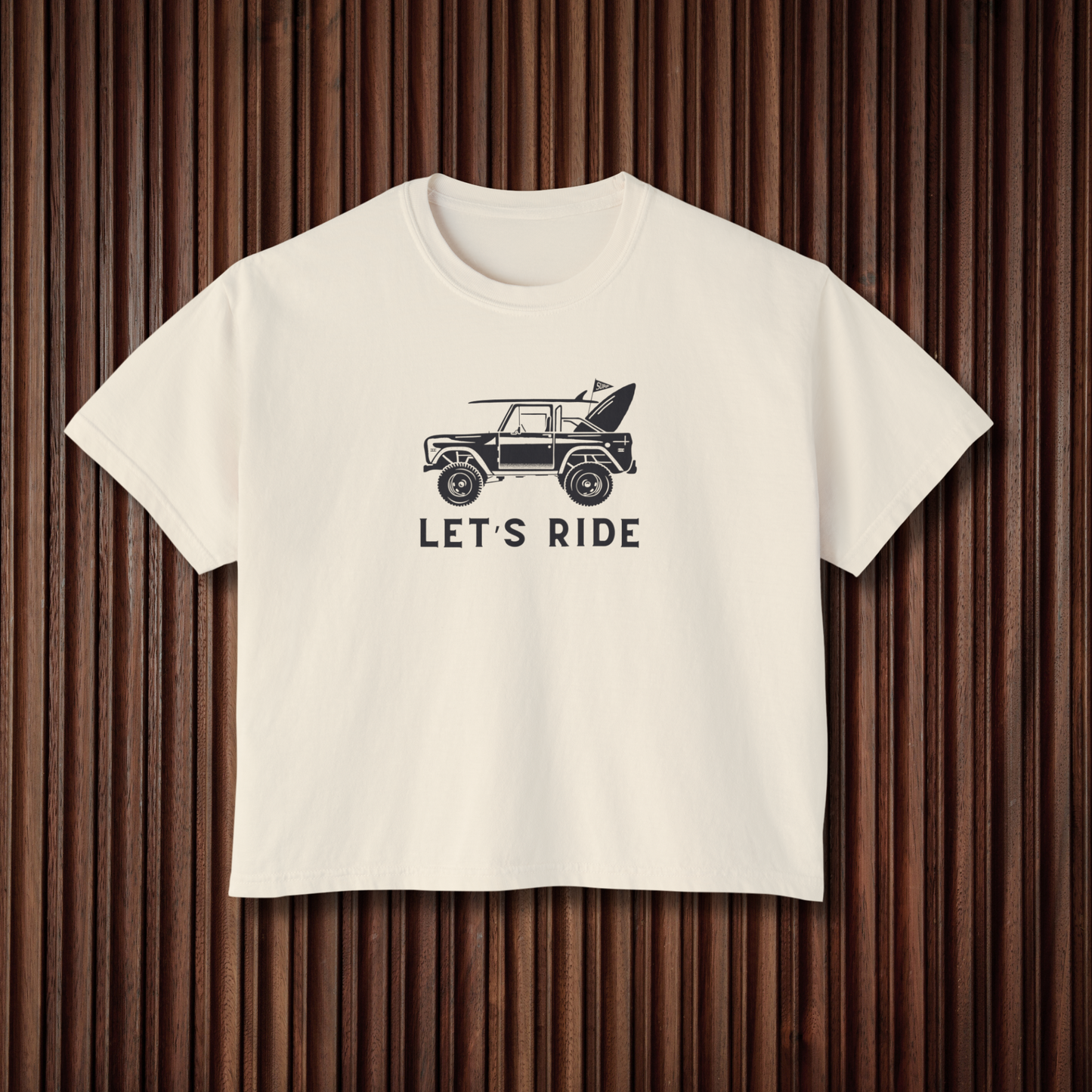 Women's Let's Ride Boxy Graphic Tee - Sustainable Cotton