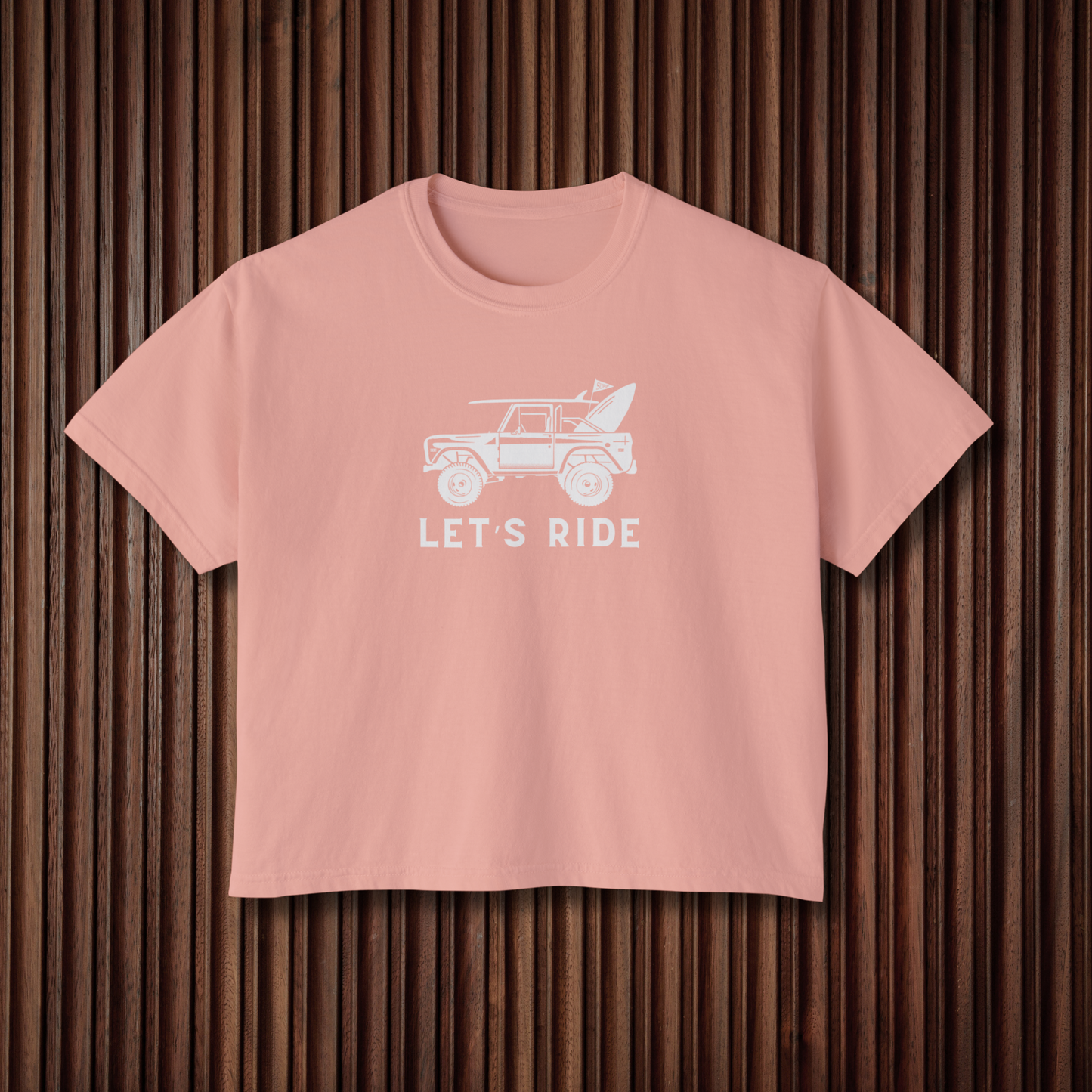 Women's Let's Ride Boxy Graphic Tee - Sustainable Cotton