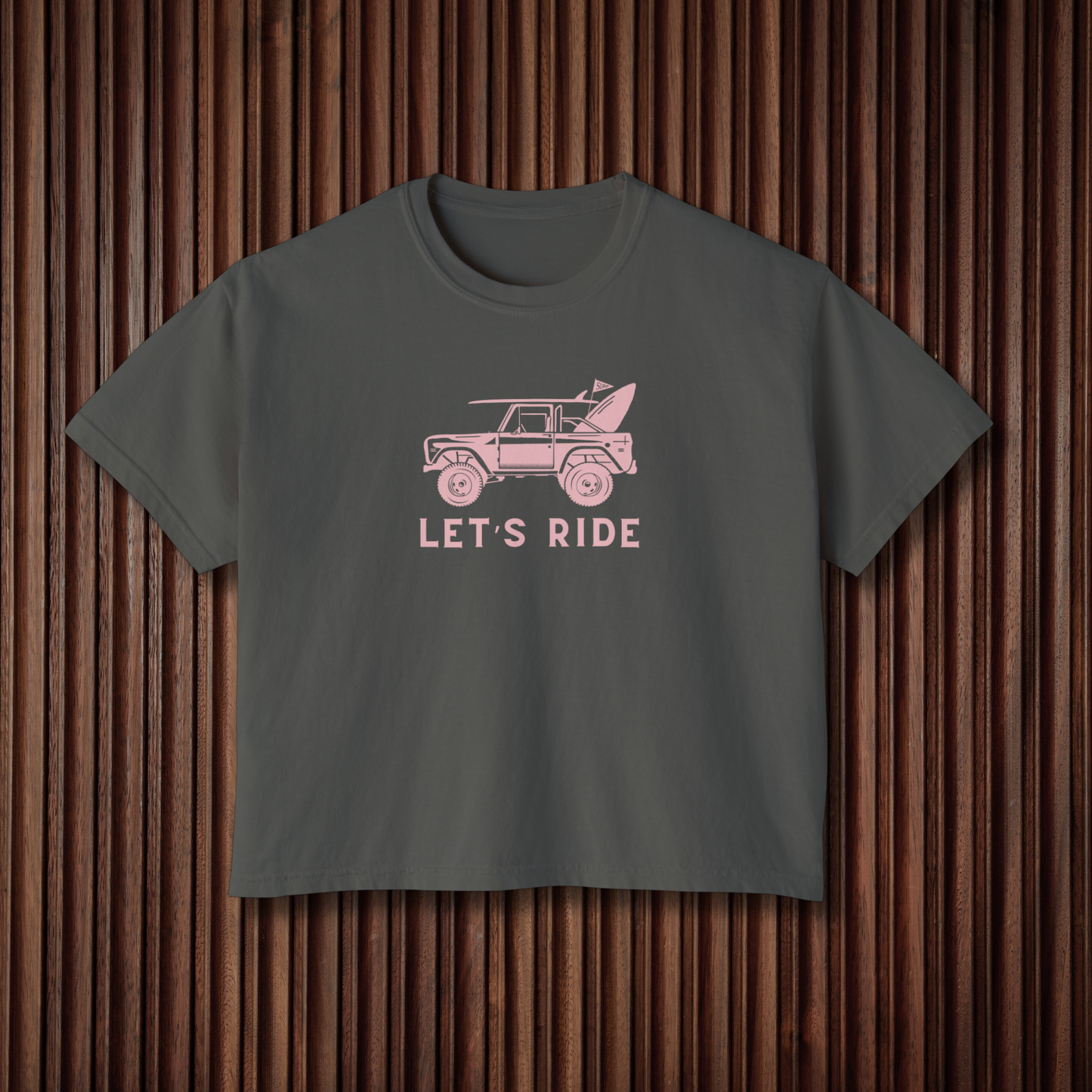 Women's Let's Ride Boxy Graphic Tee - Sustainable Cotton