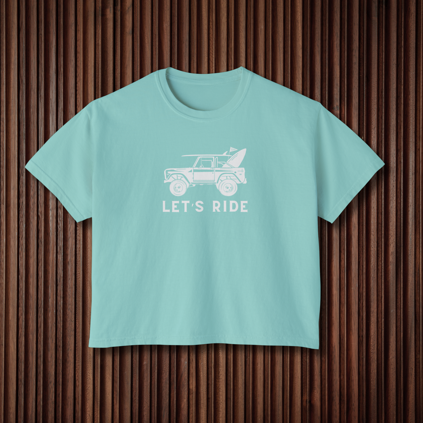 Women's Let's Ride Boxy Graphic Tee - Sustainable Cotton