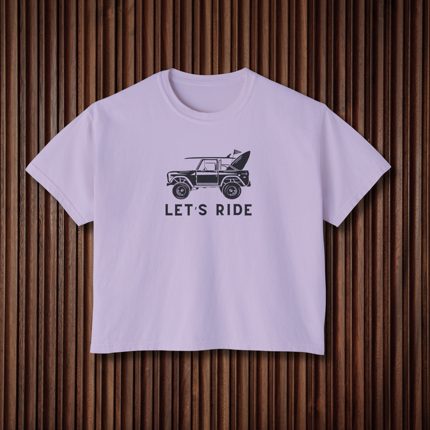 Women's Let's Ride Boxy Graphic Tee - Sustainable Cotton