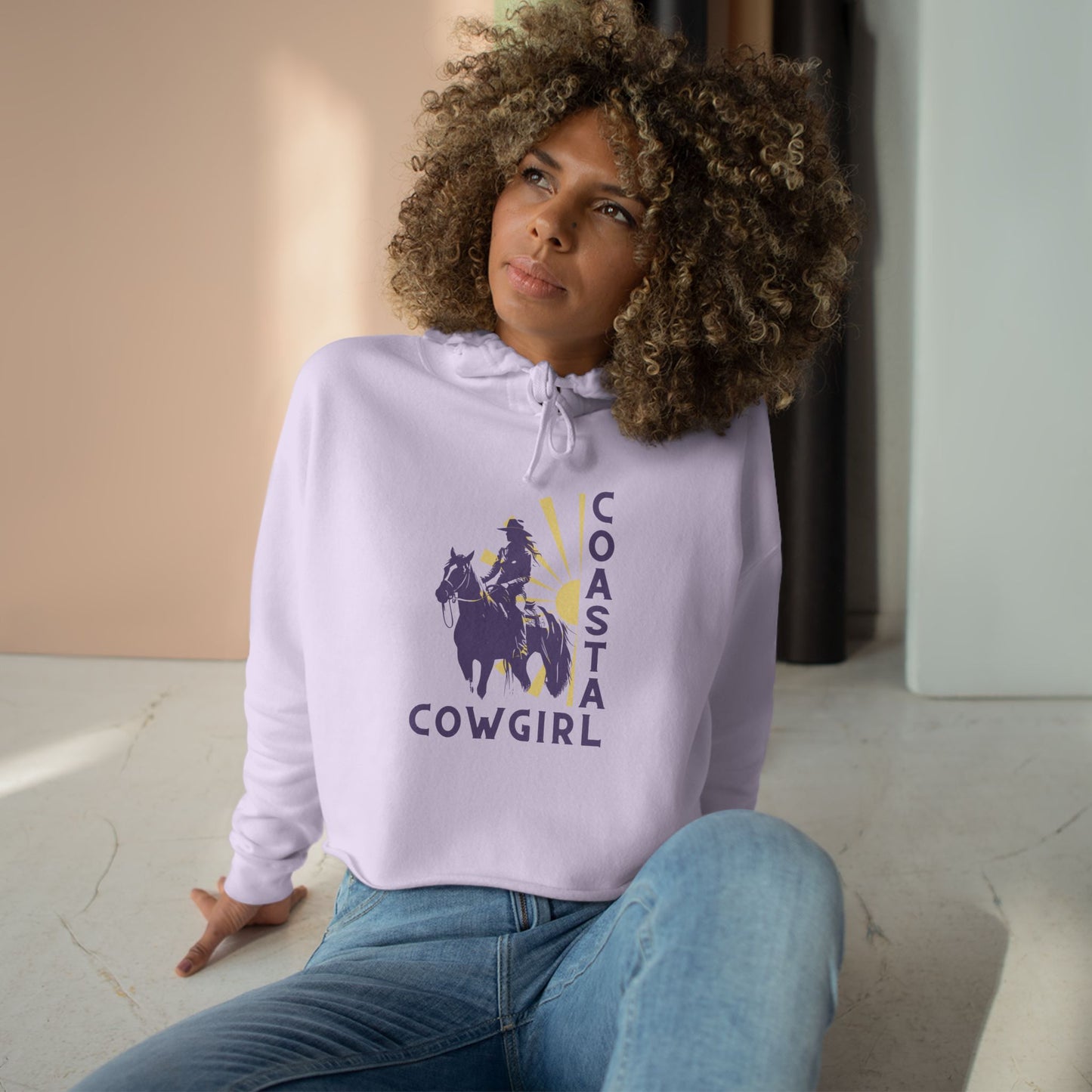 Women's Coastal Rider Graphic Cropped Hoodie