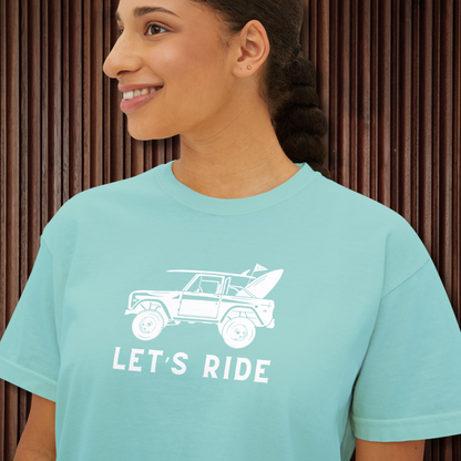 Women's Let's Ride Boxy Graphic Tee - Sustainable Cotton