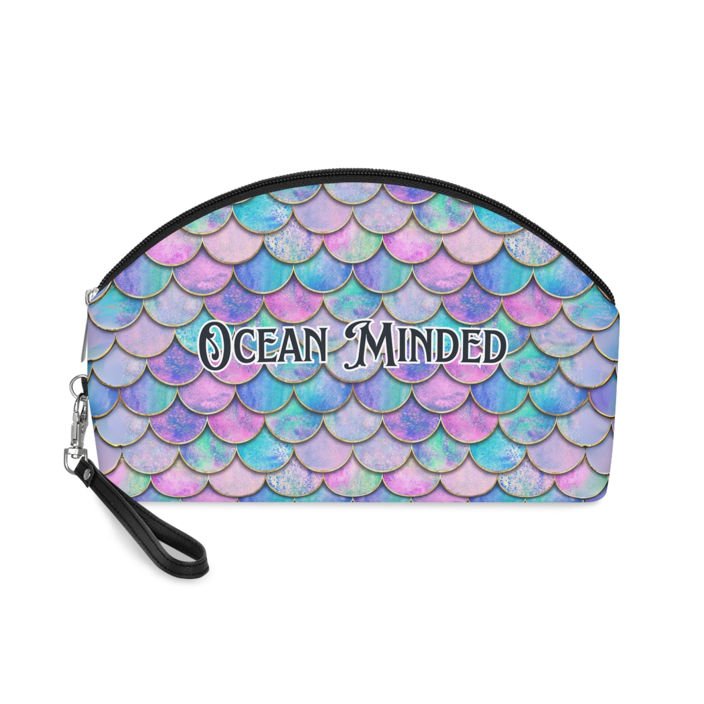 Rainbow Scale Makeup Bag - Sustainable Faux Leather