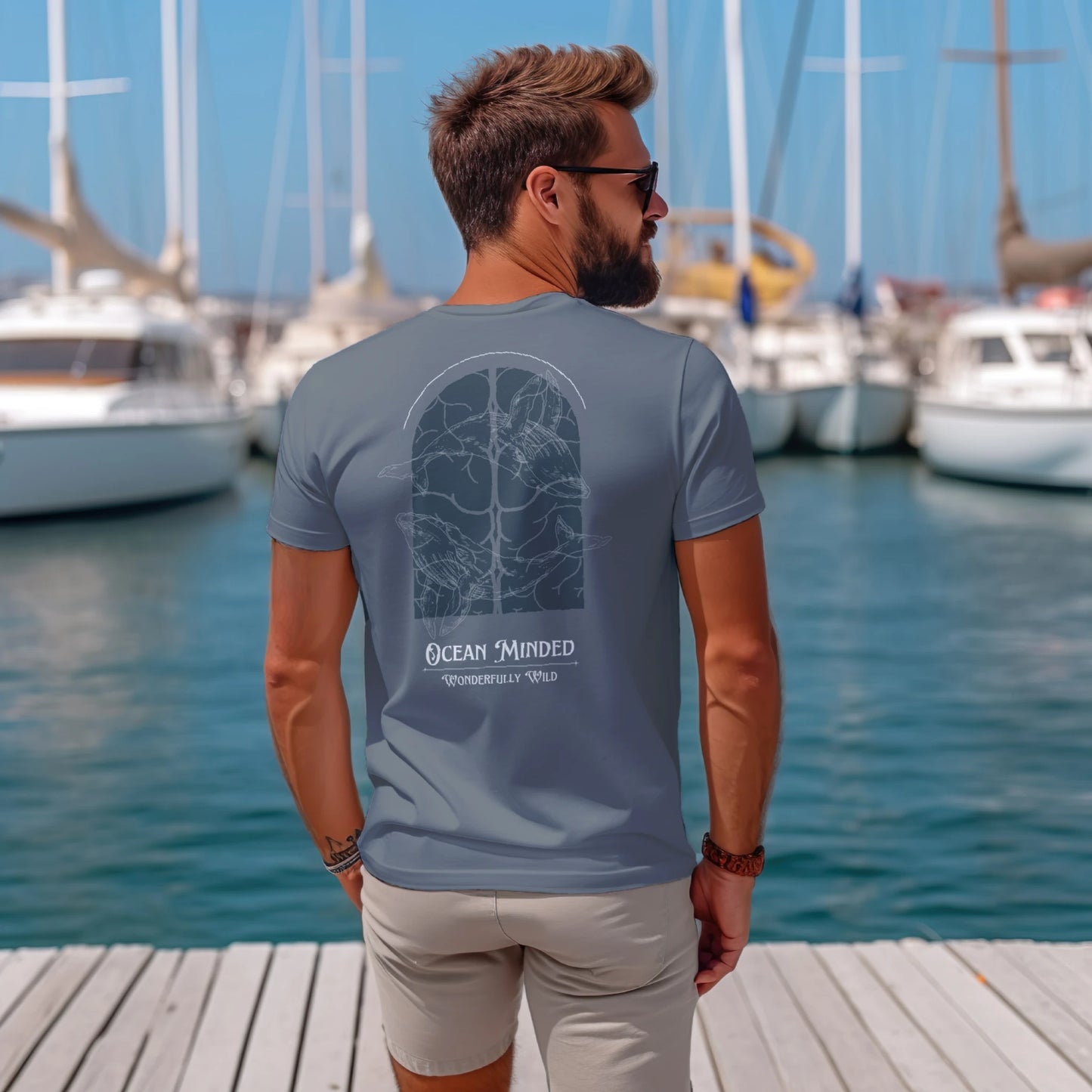 Unisex Ocean Minded Graphic Tee - Sustainable Cotton