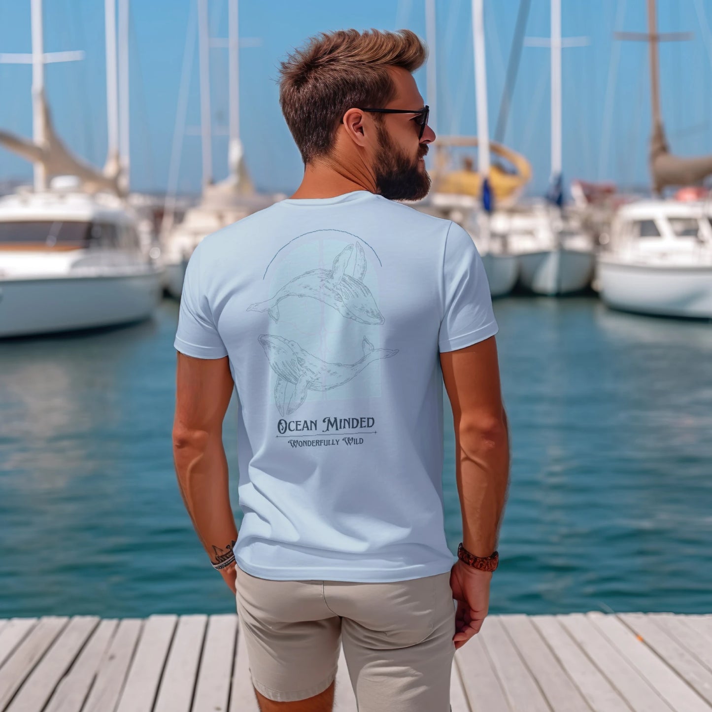 Unisex Ocean Minded Graphic Tee - Sustainable Cotton